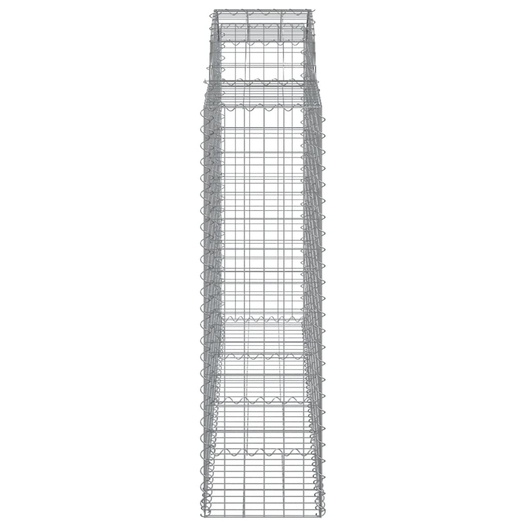 Coșuri gabion arcuite 5 buc, 200x50x140/160 cm, fier galvanizat