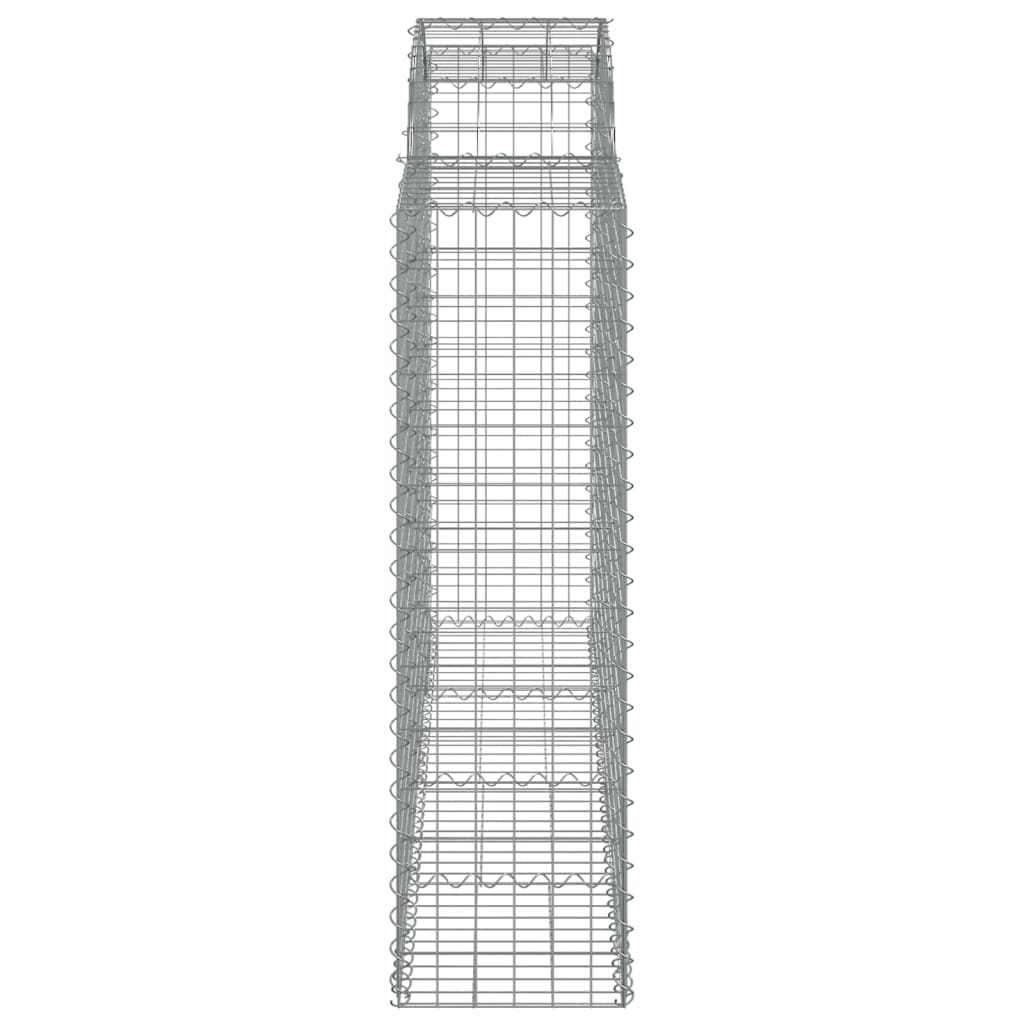 Coșuri gabion arcuite 6 buc, 200x50x140/160 cm, fier galvanizat