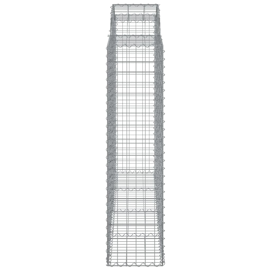 Coșuri gabion arcuite 2 buc, 200x50x160/180 cm, fier galvanizat