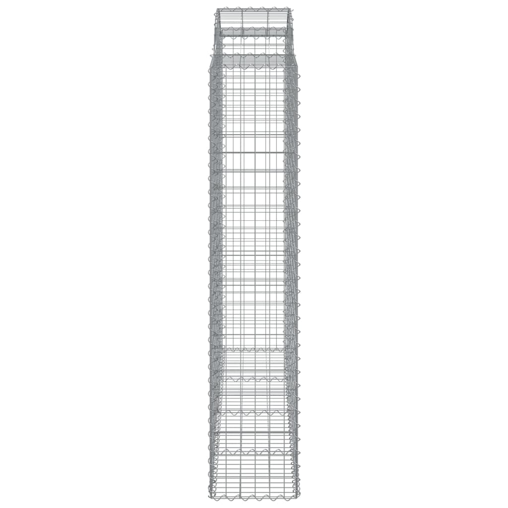 Coșuri gabion arcuite, 3 buc 200x50x200/220 cm, fier galvanizat