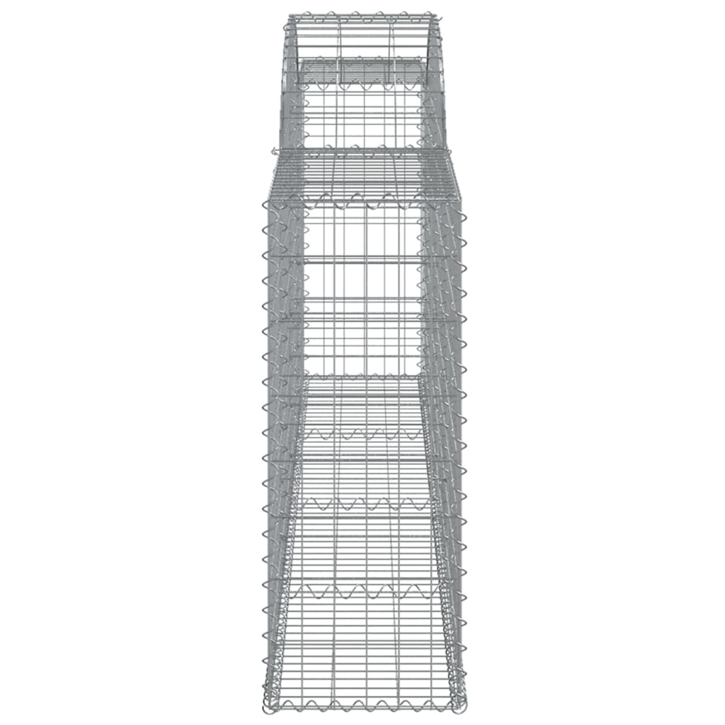 Coșuri gabion arcuite 2 buc., 300x30x80/100 cm, fier galvanizat