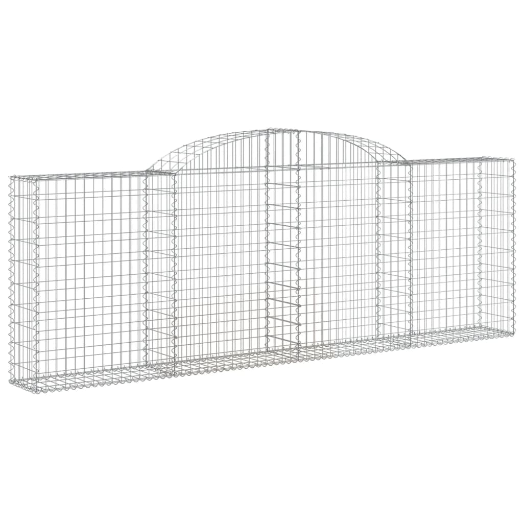 Coșuri gabion arcuite 5 buc, 300x30x100/120 cm fier galvanizat