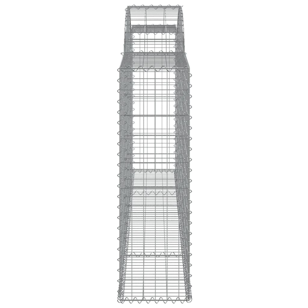 Coșuri gabion arcuite 5 buc, 300x30x100/120 cm fier galvanizat