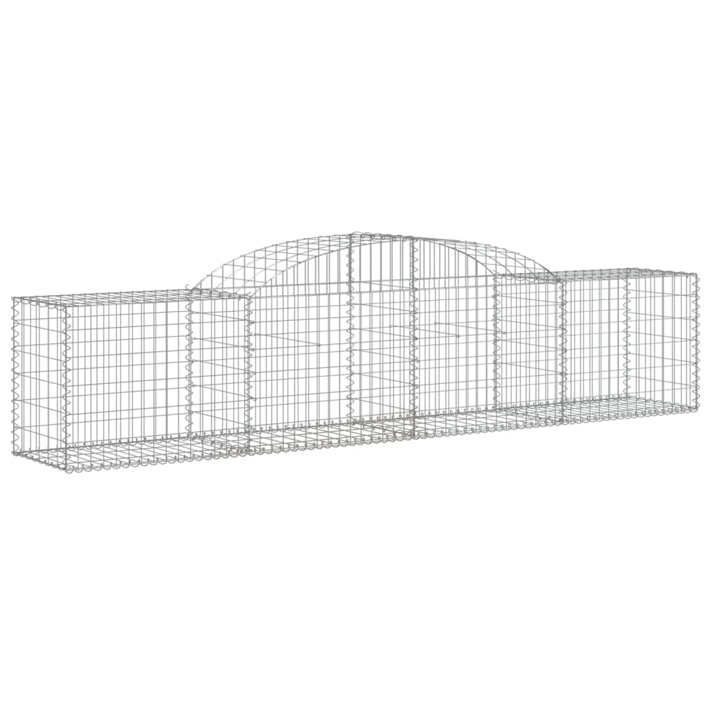 Coșuri gabion arcuite 3 buc, 300x50x60/80 cm, fier galvanizat