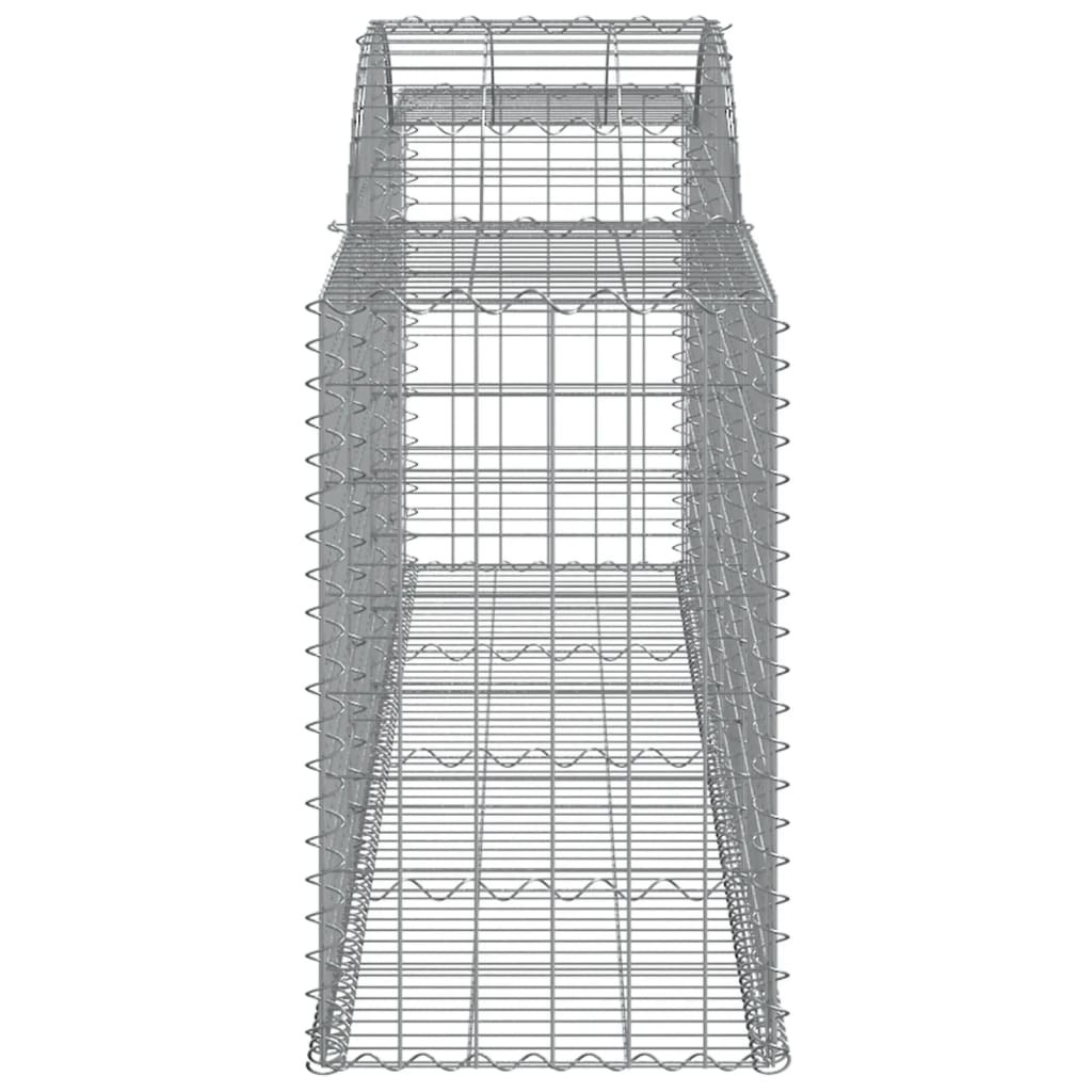 Coșuri gabion arcuite 2 buc, 300x50x80/100 cm, fier galvanizat