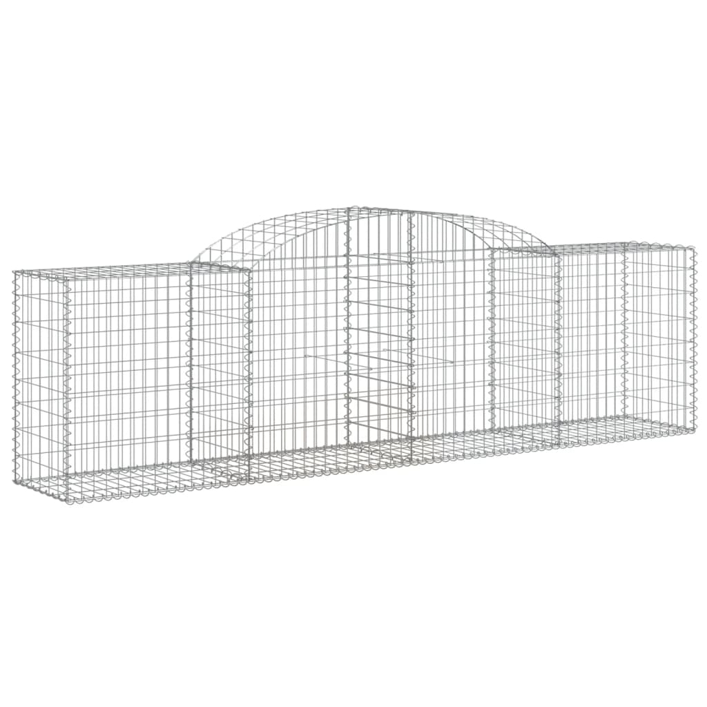 Coșuri gabion arcuite 3 buc, 300x50x80/100 cm, fier galvanizat