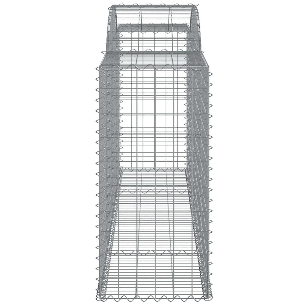 Coșuri gabion arcuite 3 buc, 300x50x100/120 cm fier galvanizat