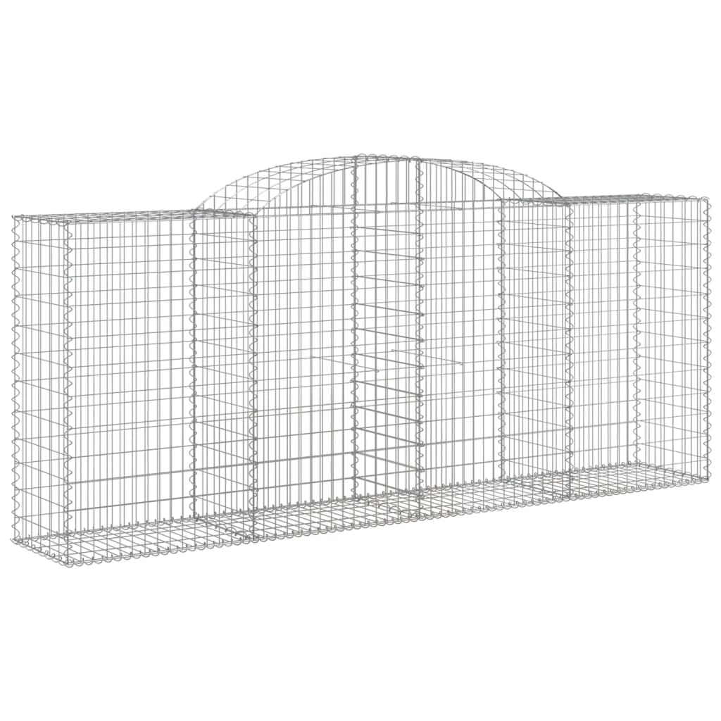 Coșuri gabion arcuite 2 buc. 300x50x120/140 cm, fier galvanizat