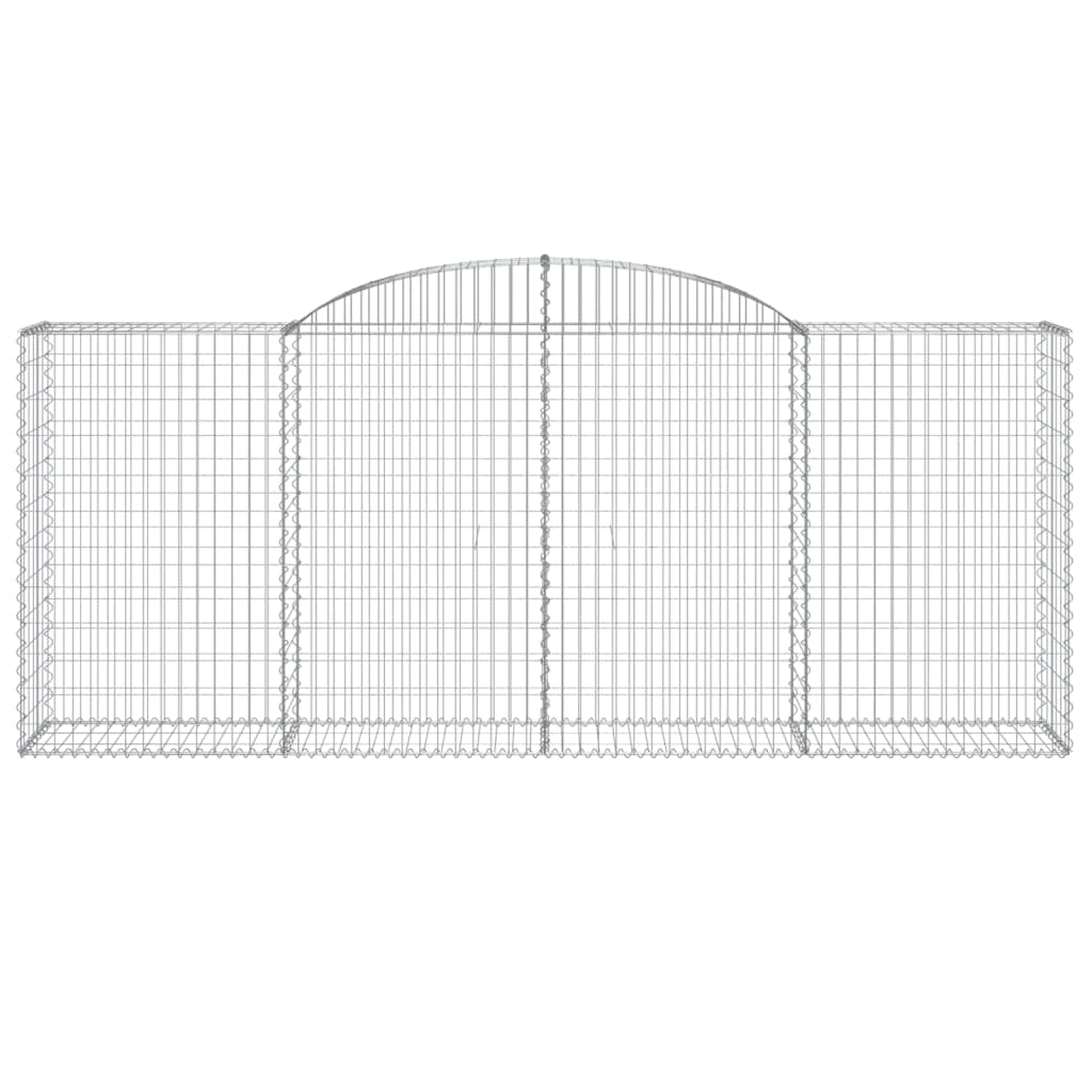 Coșuri gabion arcuite 3 buc. 300x50x120/140 cm, fier galvanizat