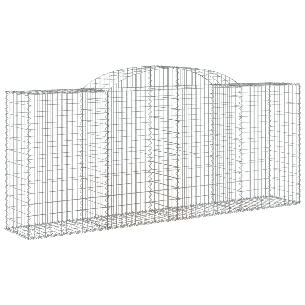 Coșuri gabion arcuite 4 buc. 300x50x120/140 cm, fier galvanizat