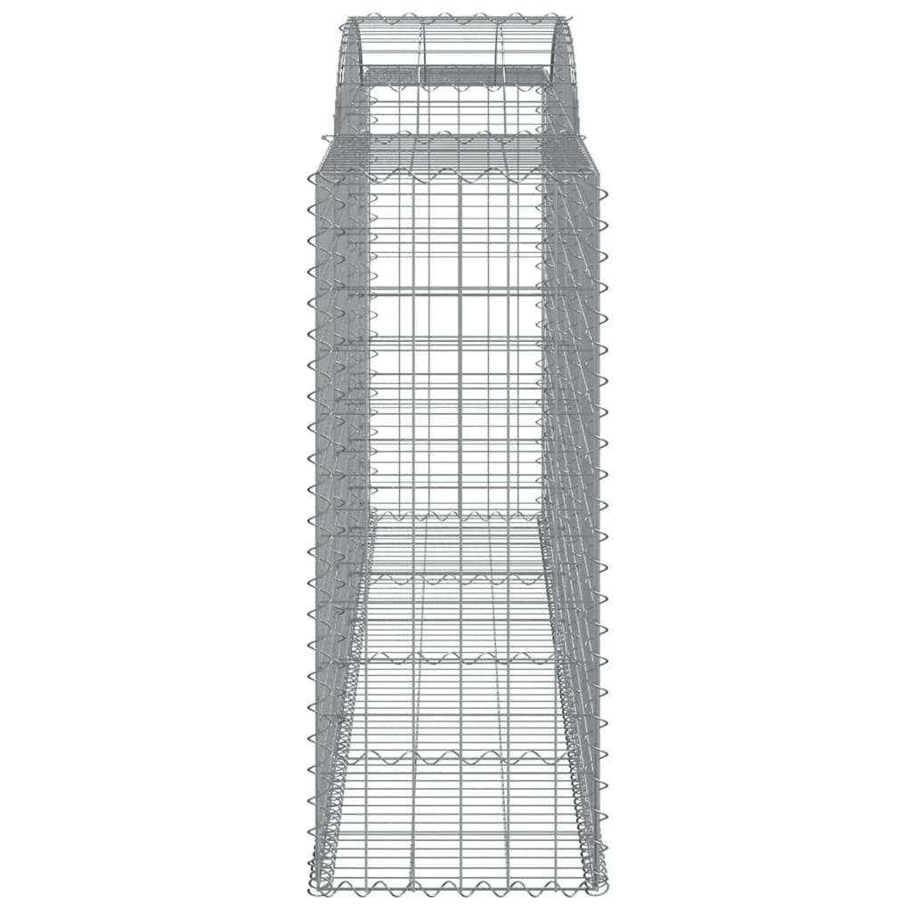 Coșuri gabion arcuite 4 buc. 300x50x120/140 cm, fier galvanizat