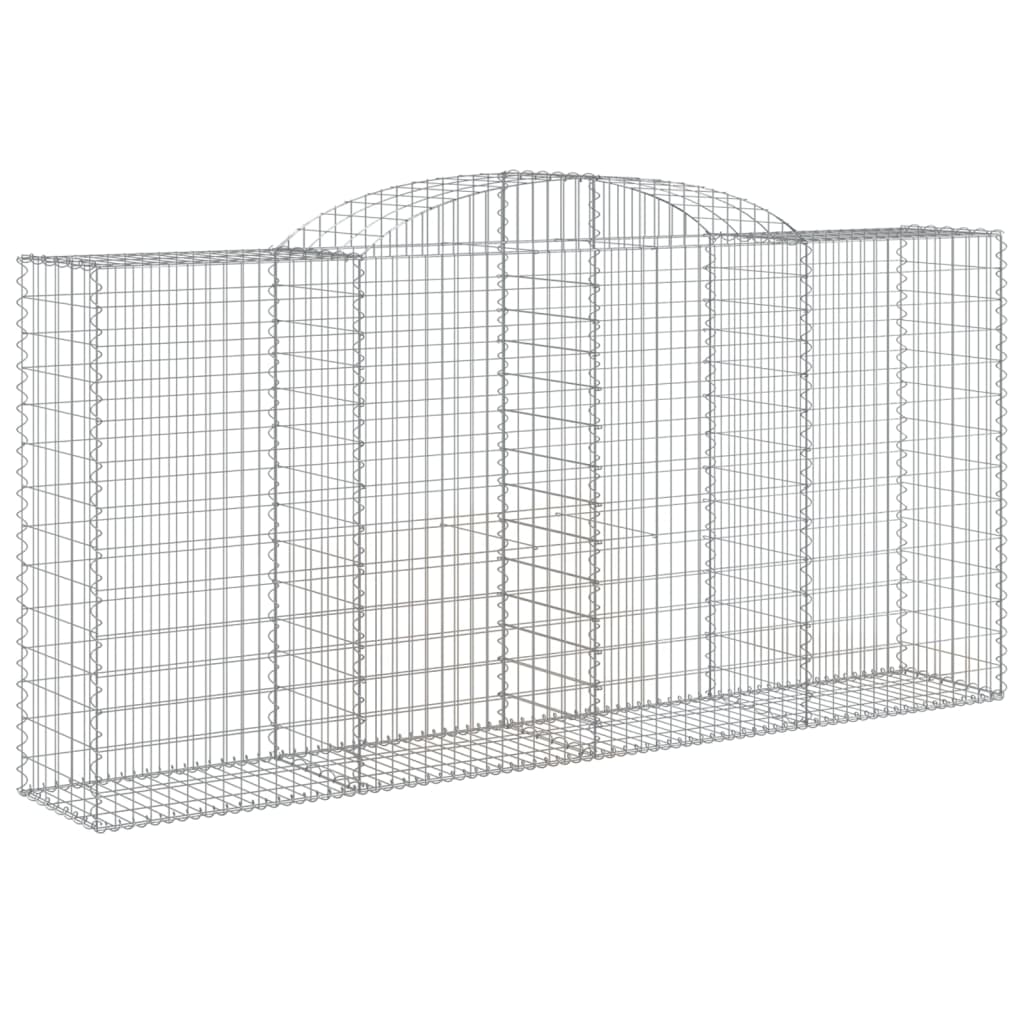 Coșuri gabion arcuite 4 buc. 300x50x140/160cm fier galvanizat