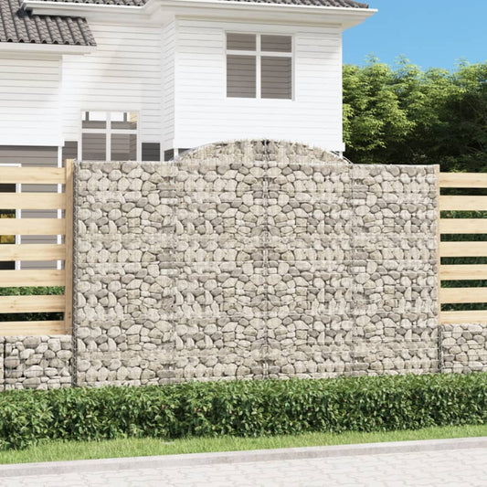 Coșuri gabion arcuite 2 buc. 300x50x200/220 cm, fier galvanizat