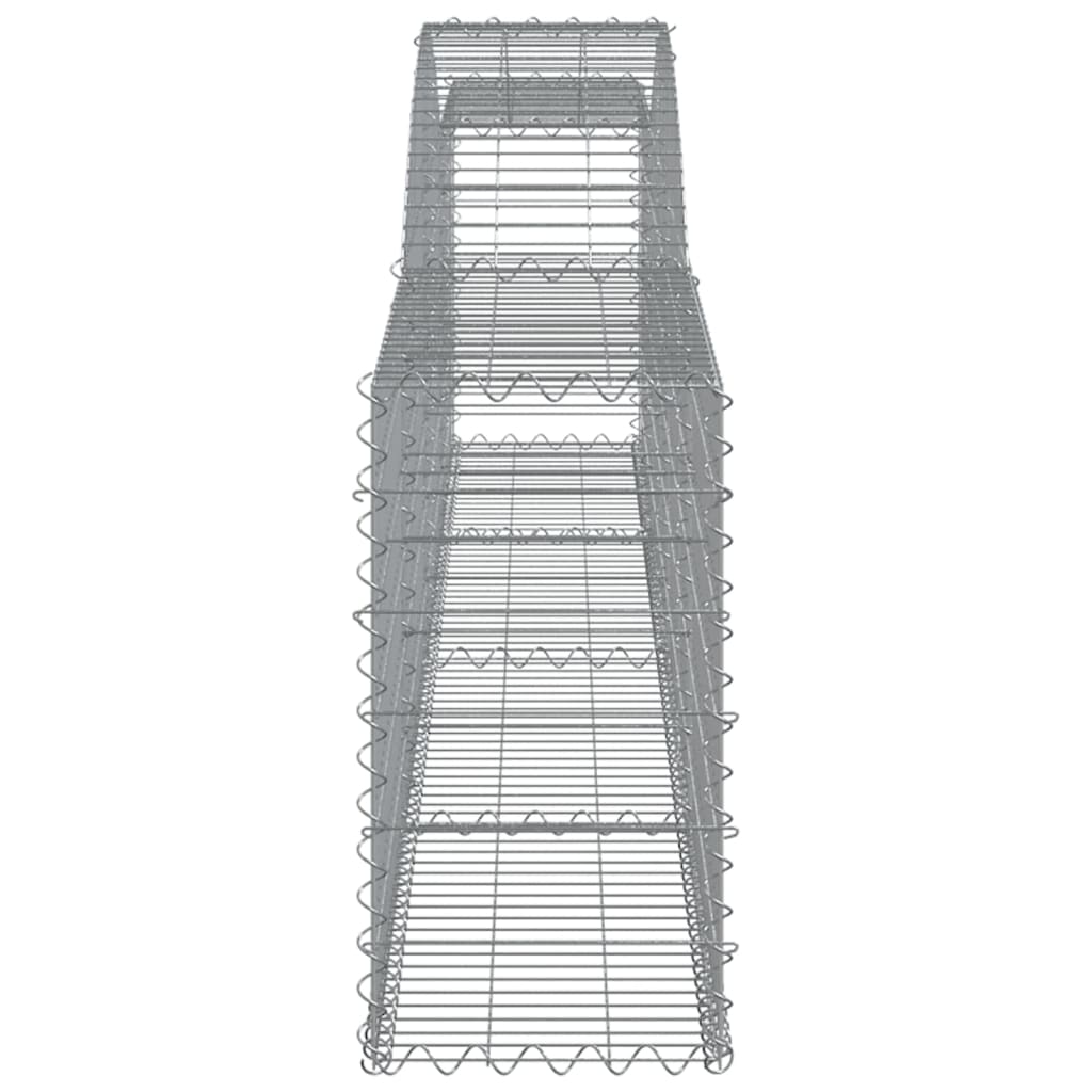 Coșuri gabion arcuite 5 buc, 400x30x60/80 cm, fier galvanizat