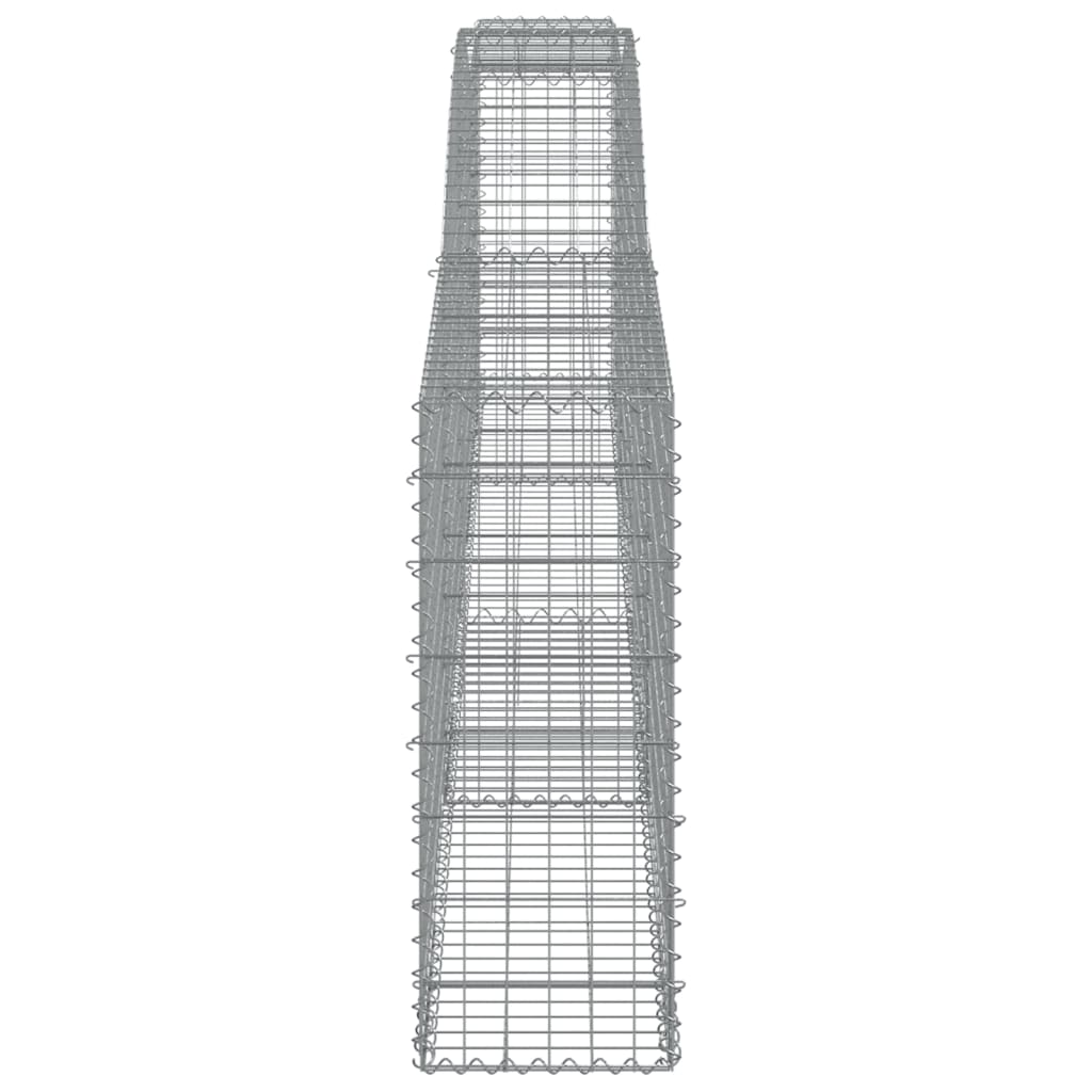 Coșuri gabion arcuite 4 buc, 400x30x80/100 cm, fier galvanizat