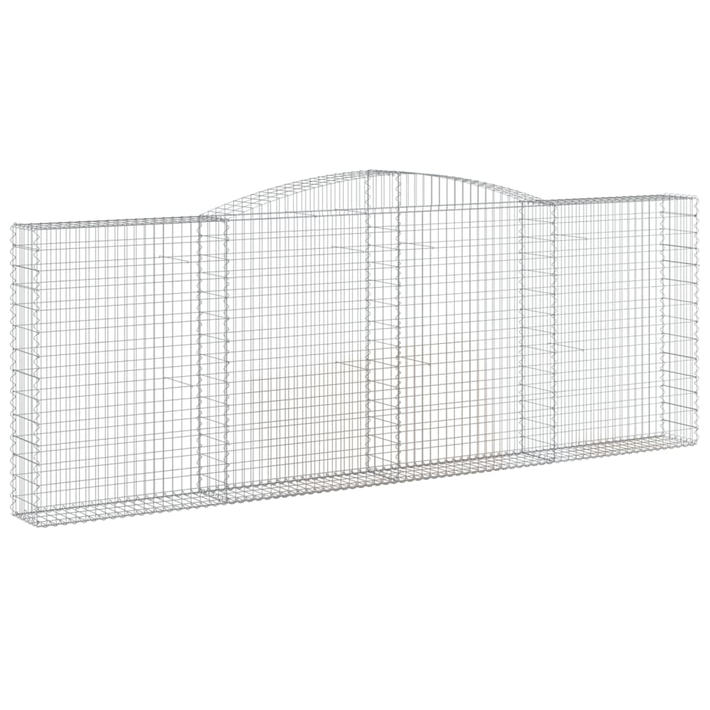 Coșuri gabion arcuite 3 buc. 400x30x140/160 cm fier galvanizat