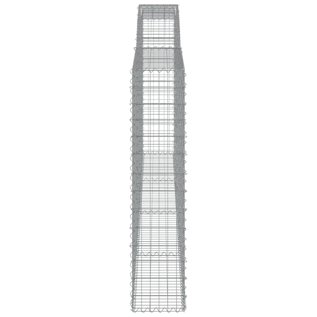 Coșuri gabion arcuite 4 buc, 400x30x140/160 cm, fier galvanizat