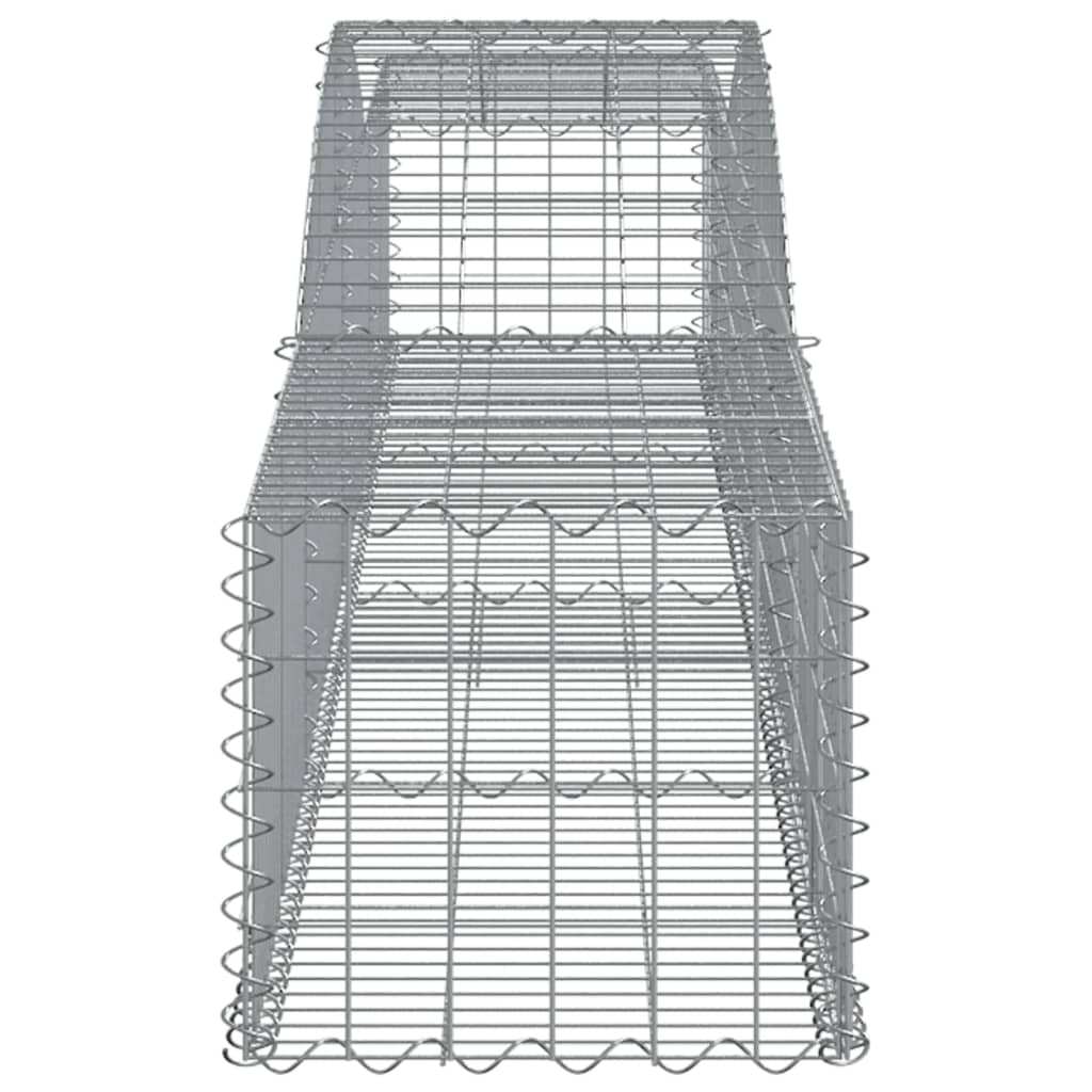 Coșuri gabion arcuite 6 buc, 400x50x40/60 cm, fier galvanizat