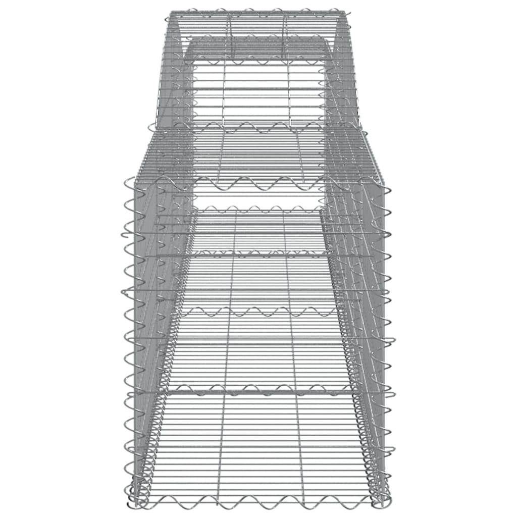 Coșuri gabion arcuite 5 buc, 400x50x60/80 cm, fier galvanizat