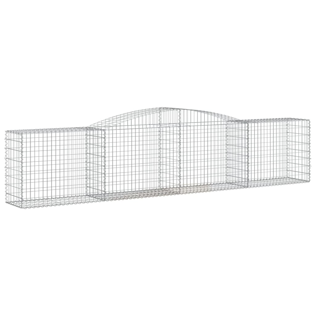 Coșuri gabion arcuite 3 buc, 400x50x80/100 cm, fier galvanizat