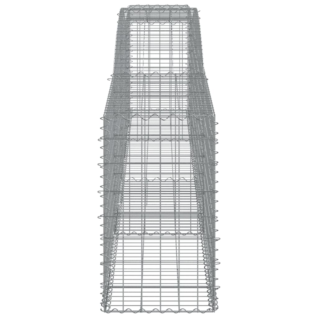 Coșuri gabion arcuite 4 buc, 400x50x80/100 cm, fier galvanizat