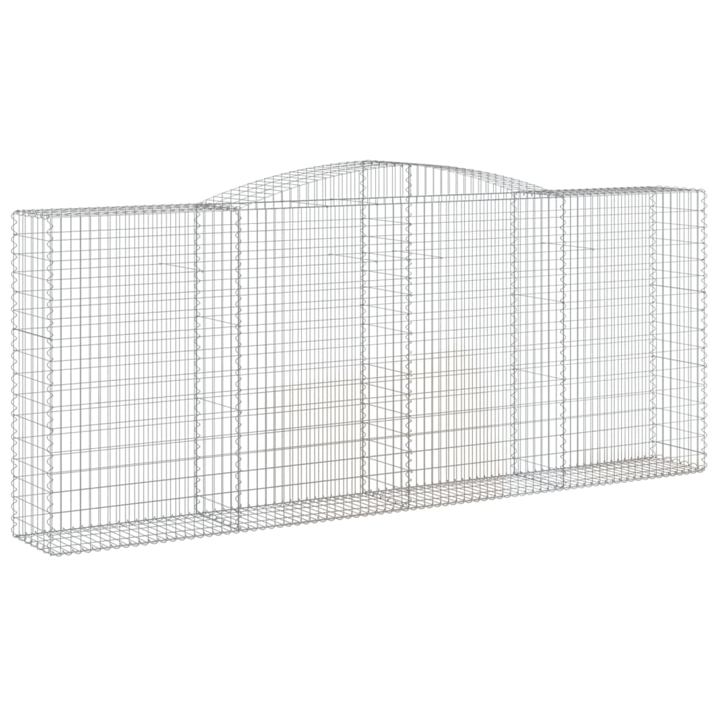 Coșuri gabion arcuite 3 buc. 400x50x160/180 cm, fier galvanizat