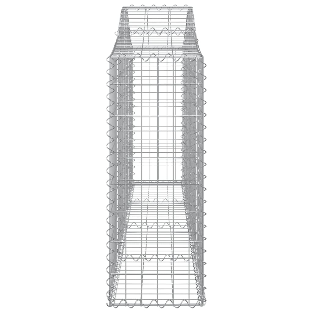 Coș gabion arcuit 200x30x80/100 cm fier galvanizat