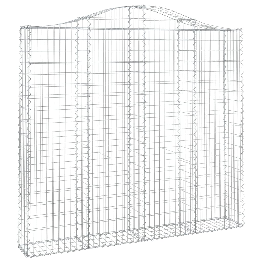 Coș gabion arcuit, 200x30x180/200cm, fier galvanizat