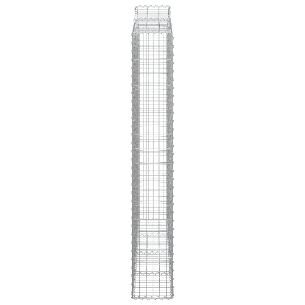 Coș gabion arcuit 200x30x200/220 cm fier galvanizat