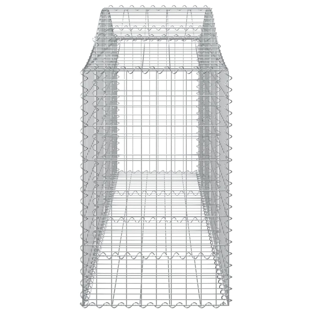 Coș gabion arcuit 200x50x80/100 cm fier galvanizat