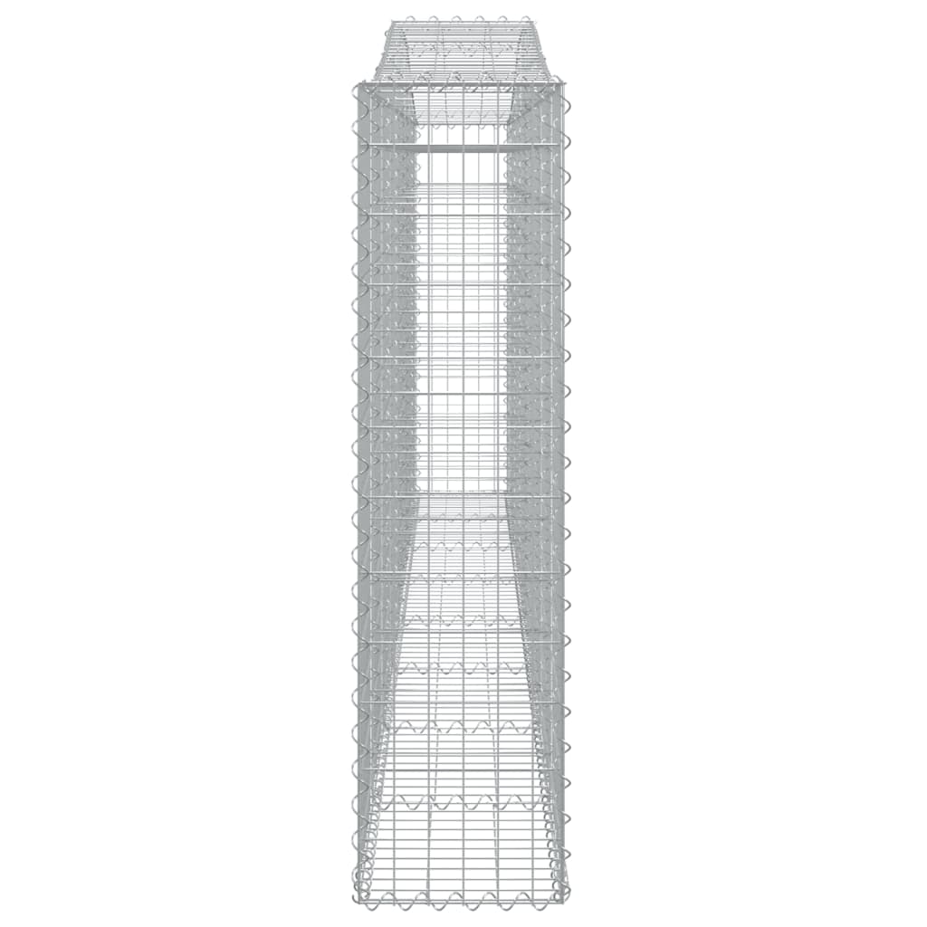 Coș gabion arcuit 400x30x120/140 cm fier galvanizat