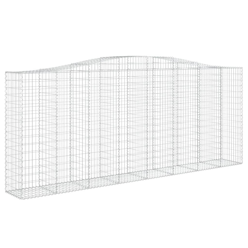 Coș gabion arcuit, 400x50x160/180 cm, fier galvanizat