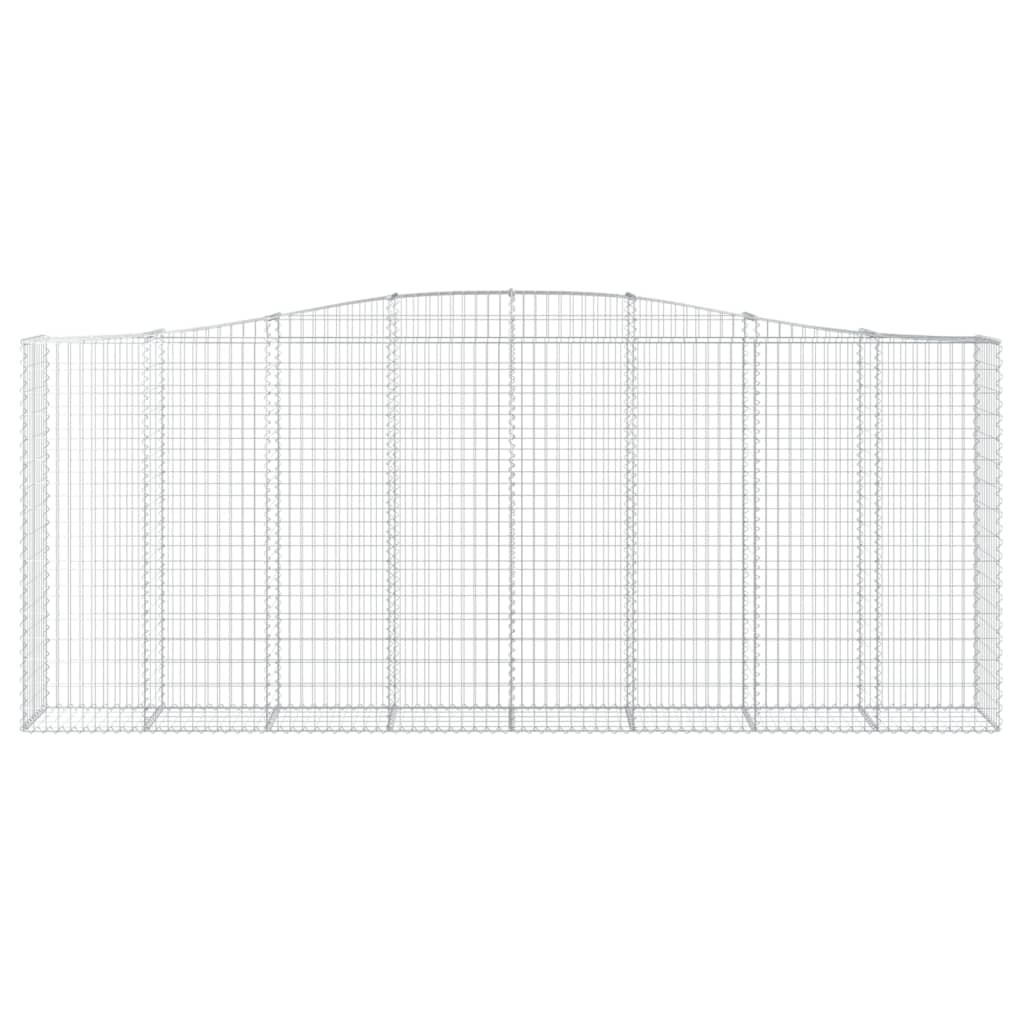 Coș gabion arcuit, 400x50x160/180 cm, fier galvanizat