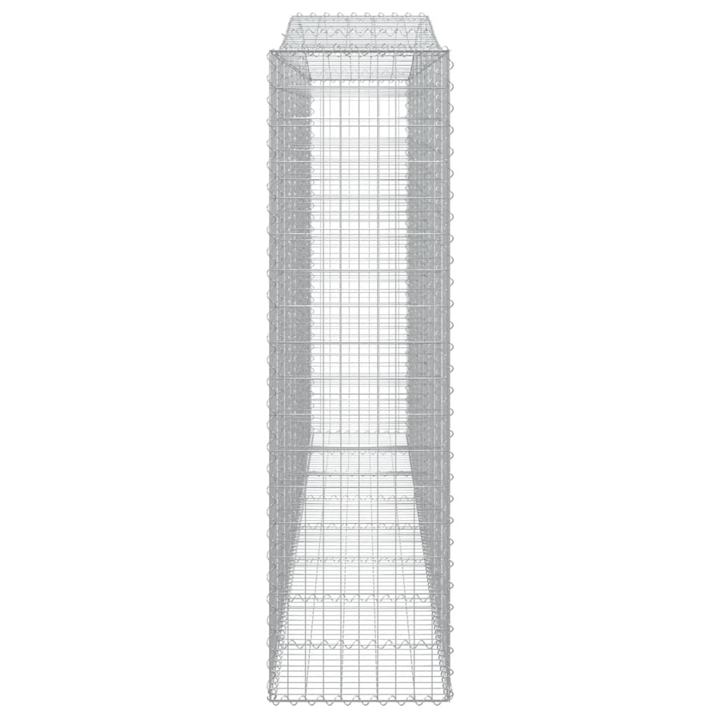 Coș gabion arcuit, 400x50x180/200 cm, fier galvanizat