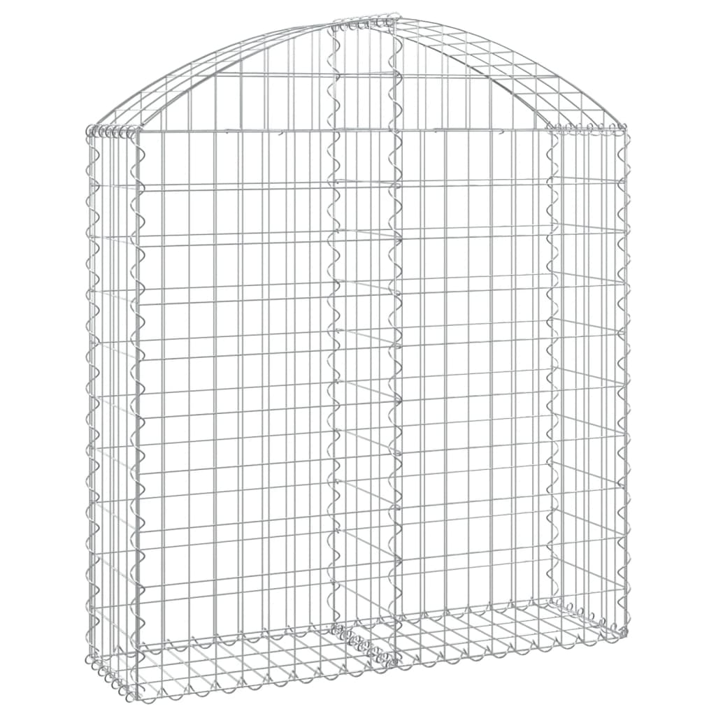 Coș gabion arcuit, 100x30x100/120 cm, fier galvanizat