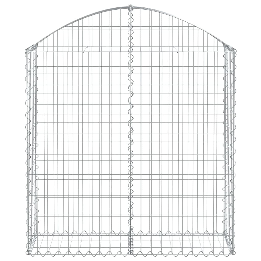 Coș gabion arcuit, 100x30x100/120 cm, fier galvanizat