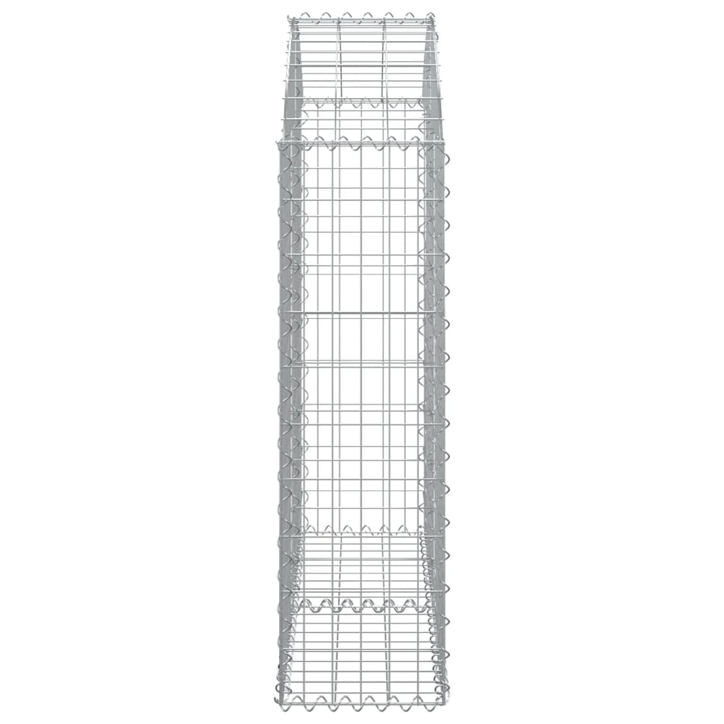 Coș gabion arcuit, 100x30x100/120 cm, fier galvanizat