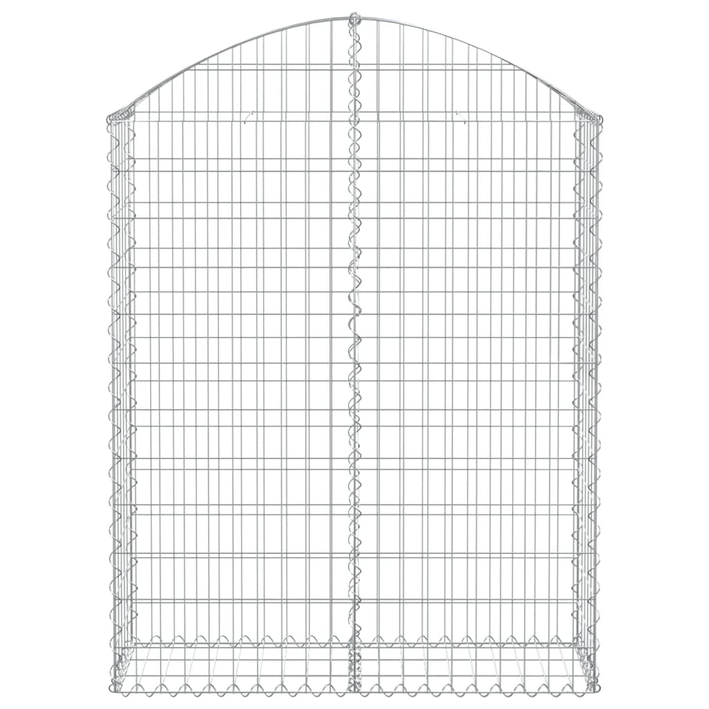 Coș gabion arcuit, 100x30x120/140 cm, fier galvanizat