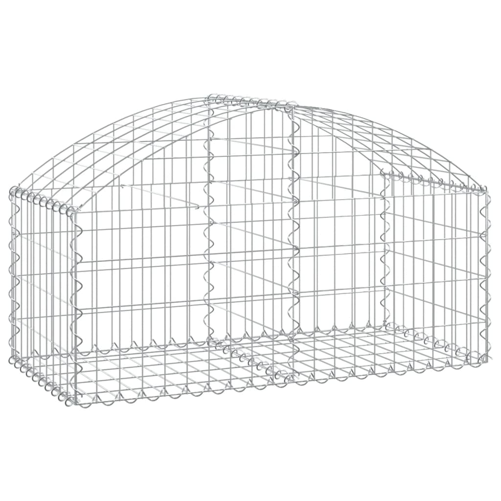 Coș gabion arcuit, 100x50x40/60 cm, fier galvanizat