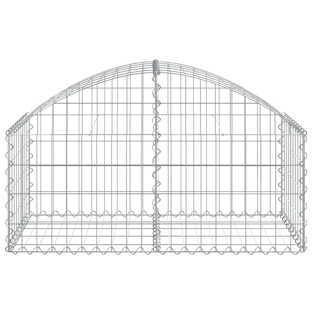 Coș gabion arcuit, 100x50x40/60 cm, fier galvanizat