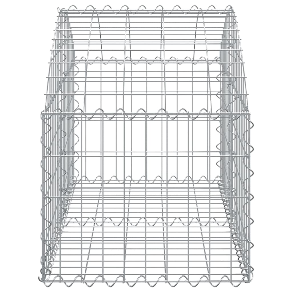 Coș gabion arcuit, 100x50x40/60 cm, fier galvanizat