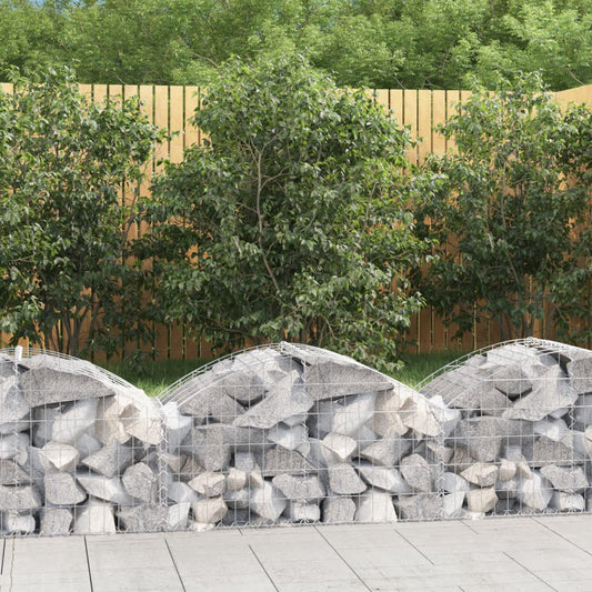 Coș gabion arcuit, 100x50x40/60 cm, fier galvanizat