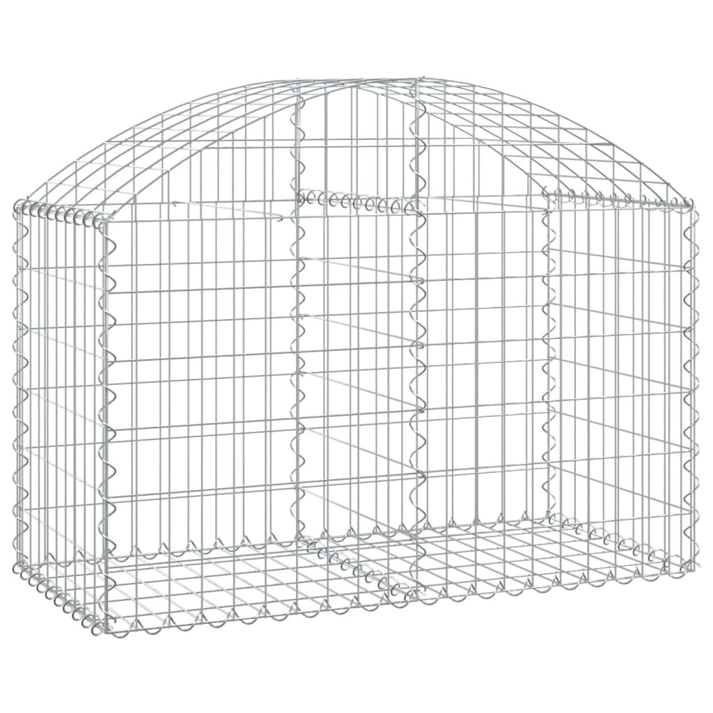 Coș gabion arcuit, 100x50x60/80 cm, fier galvanizat