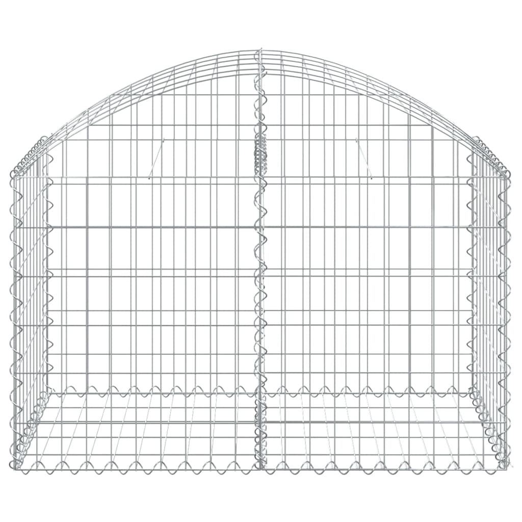 Coș gabion arcuit, 100x50x60/80 cm, fier galvanizat