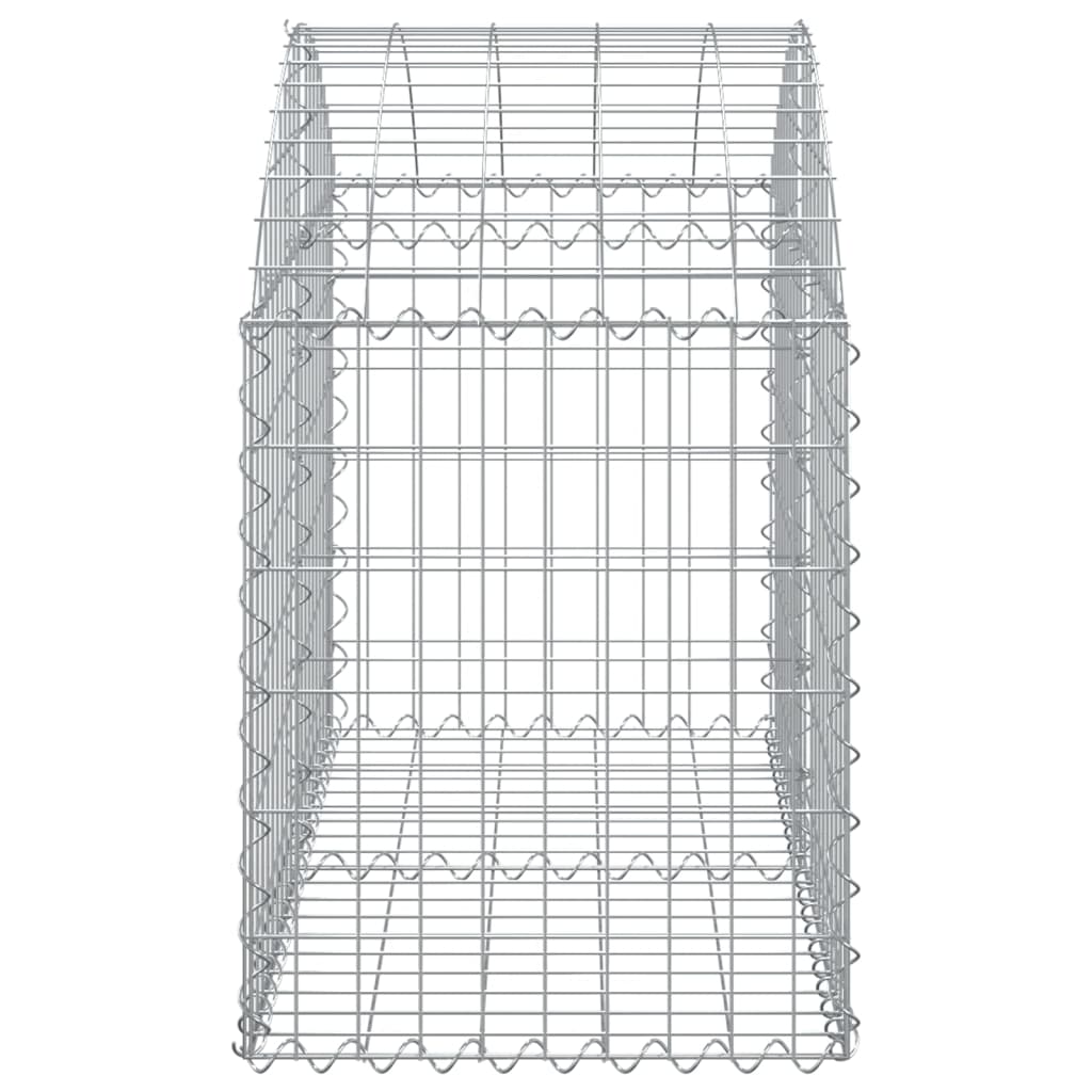 Coș gabion arcuit, 100x50x60/80 cm, fier galvanizat