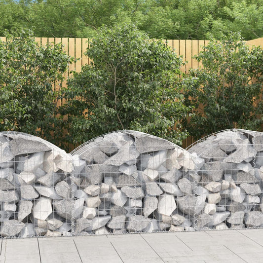 Coș gabion arcuit, 100x50x60/80 cm, fier galvanizat