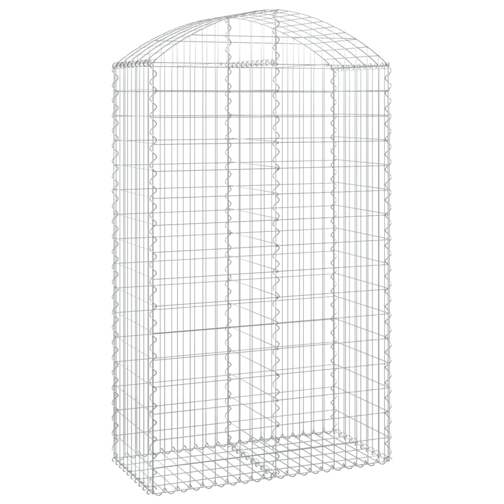 Coș gabion arcuit, 100x50x160/180 cm, fier galvanizat