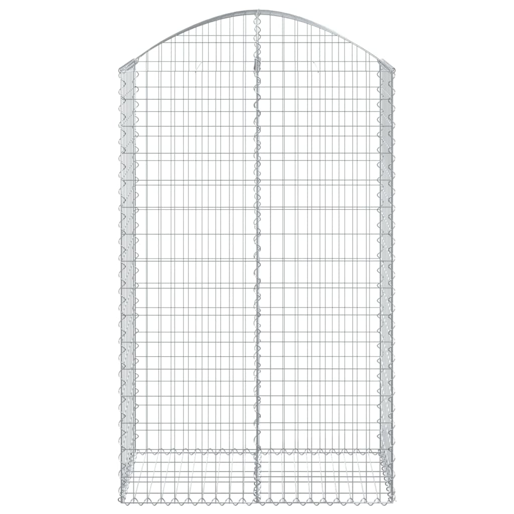 Coș gabion arcuit, 100x50x160/180 cm, fier galvanizat