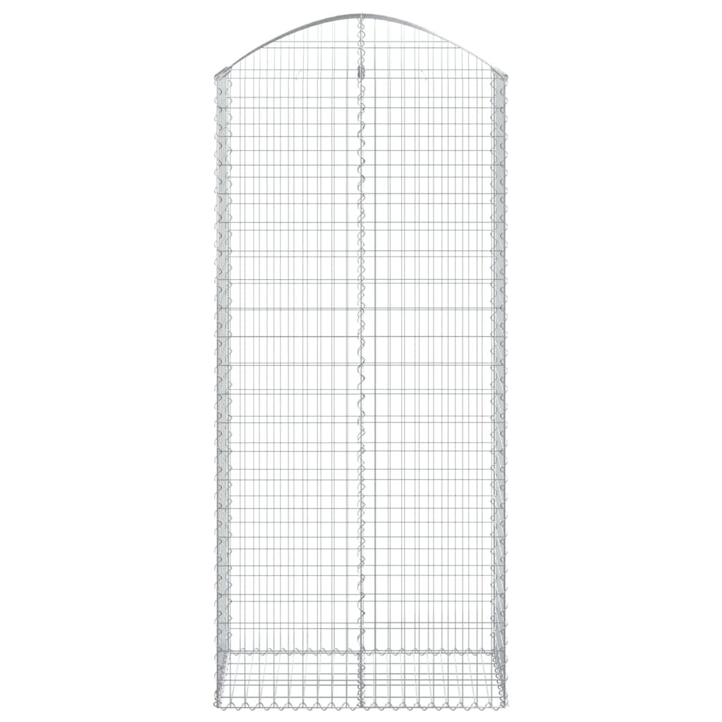 Coș gabion arcuit, 100x50x220/240 cm, fier galvanizat