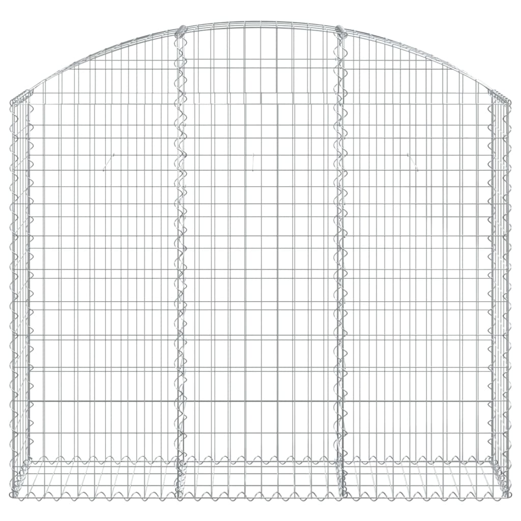 Coș gabion arcuit, 150x30x120/140 cm, fier galvanizat